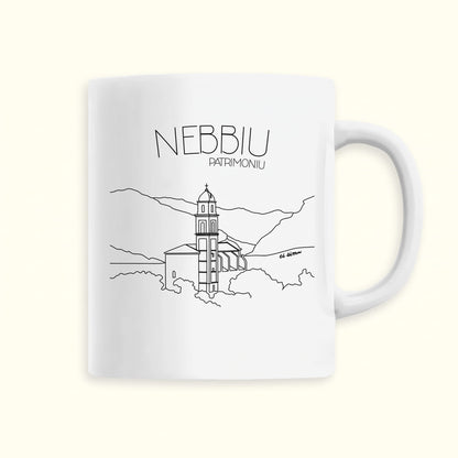 Tasse corse avec l'église de Patrimonio