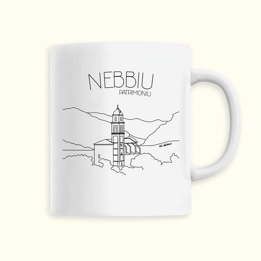 Tasse corse avec l'église de Patrimonio