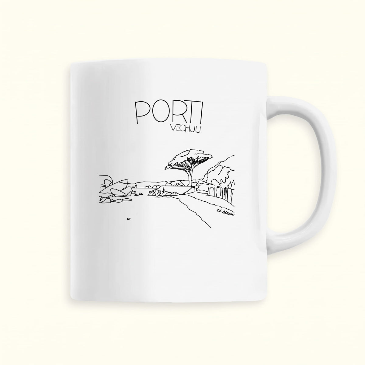 Mug Corse de la plage de palombaggia