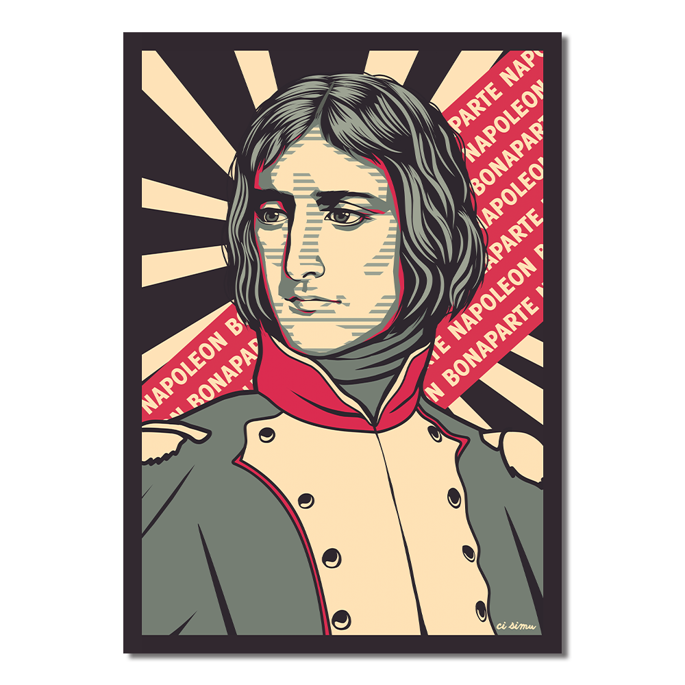Affiche Napoléon Bonaparte unique belle 