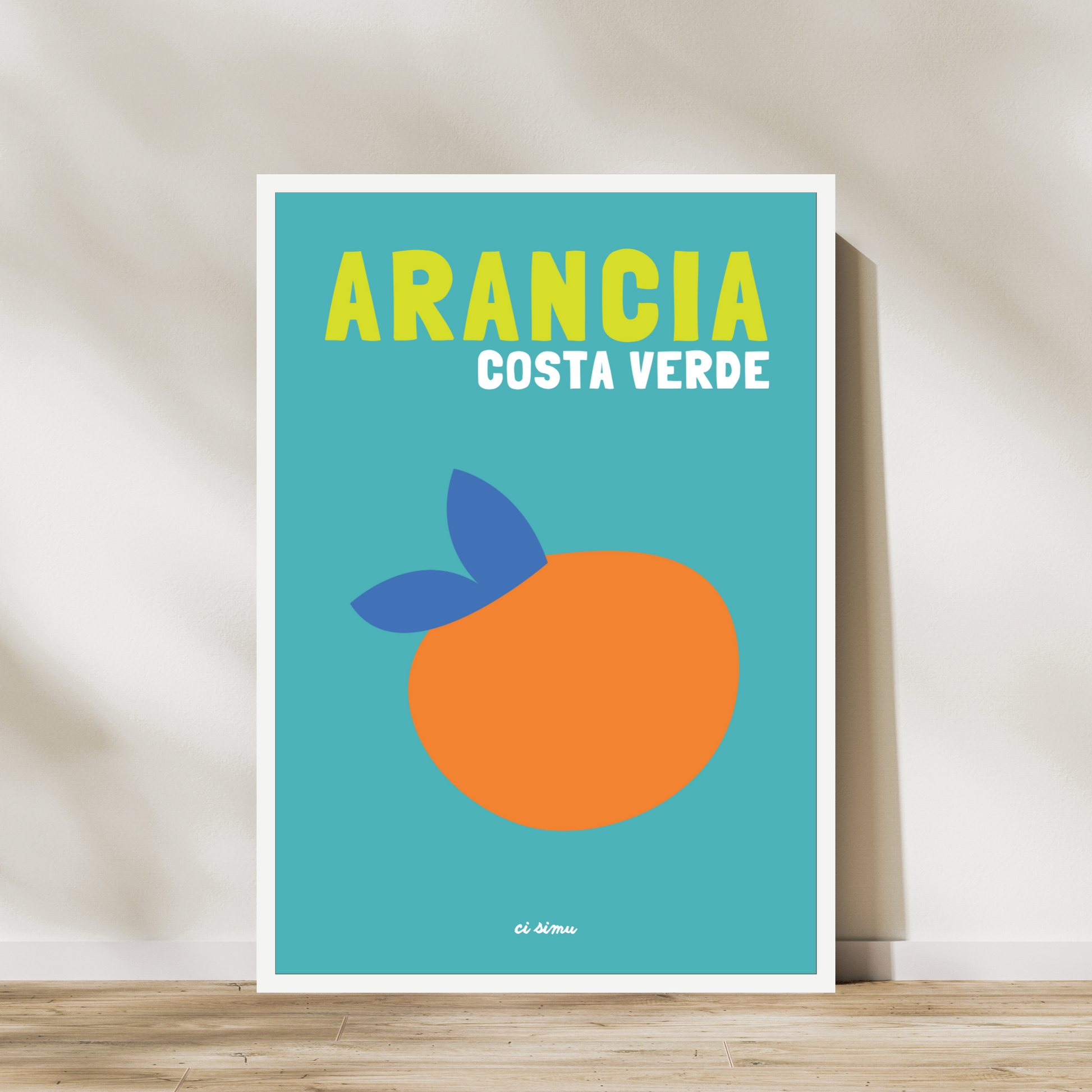 affiche orange corse