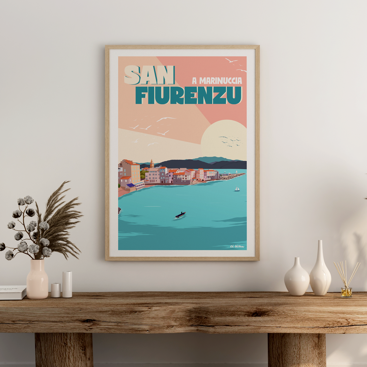 Affiche Saint-Florent La Marinuccia golfe Corse