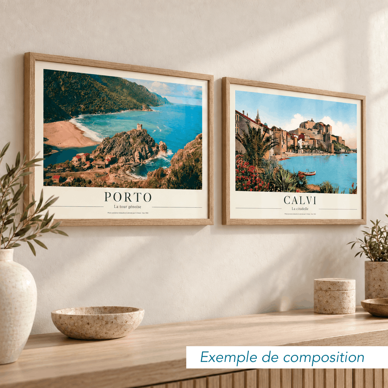 Affiche rétro corse