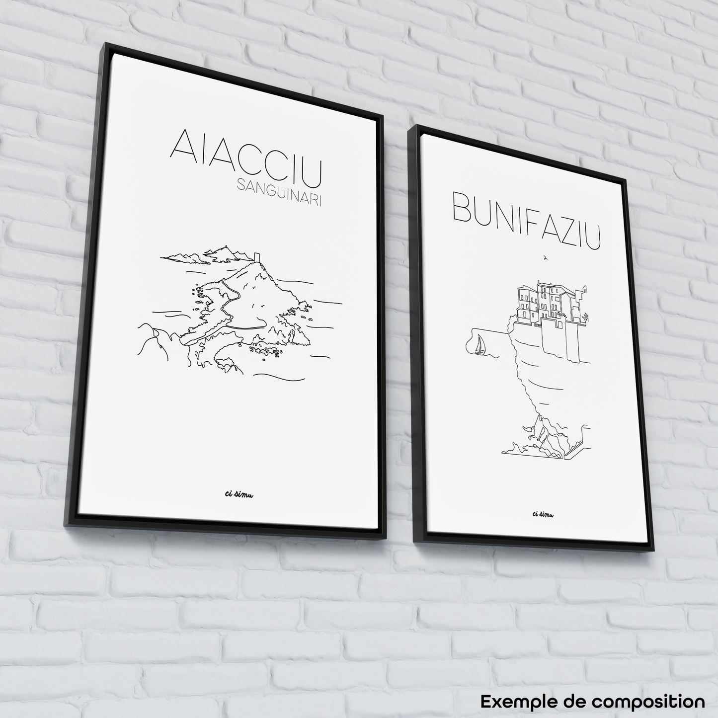 poster corse noir et blanc