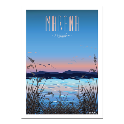 Affiche de Biguglia et de la Marana étang 
