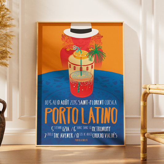 Affiche vintage de Porto Latino