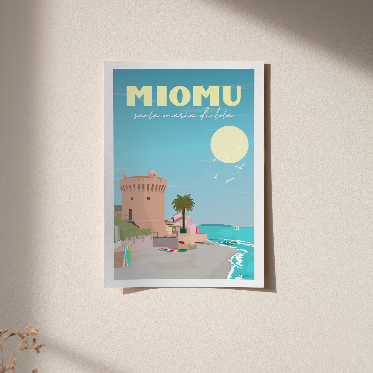 miomo santa maria di lota affiche rétro ci simu