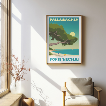 affiche de Palombaggia souvenir de Corse