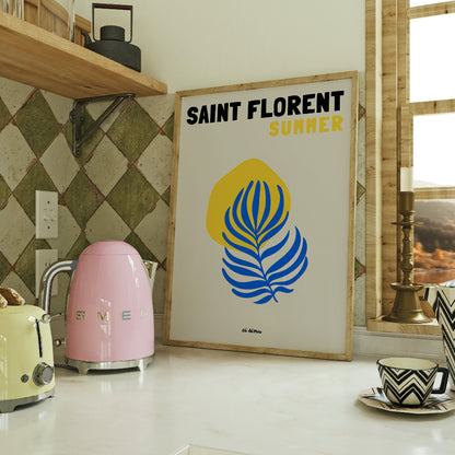 Poster moderne Saint Florent Corse