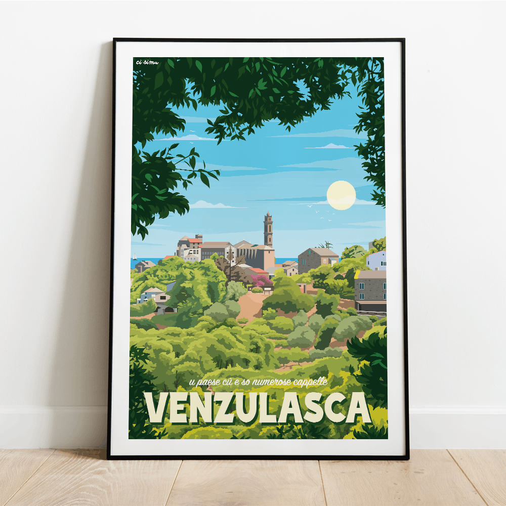 Affiche de Venzolasca village corse