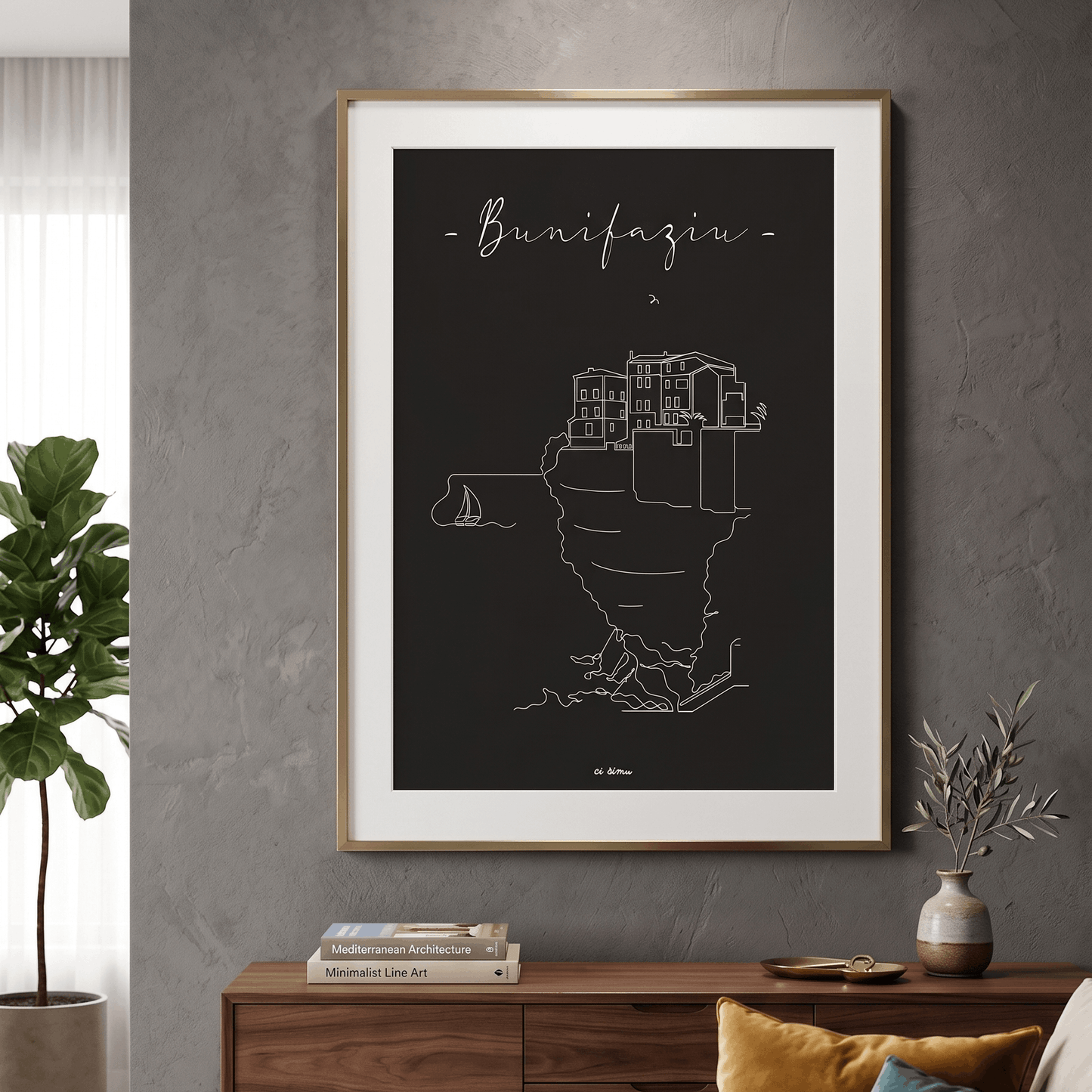 affiche poster bonifacio corse