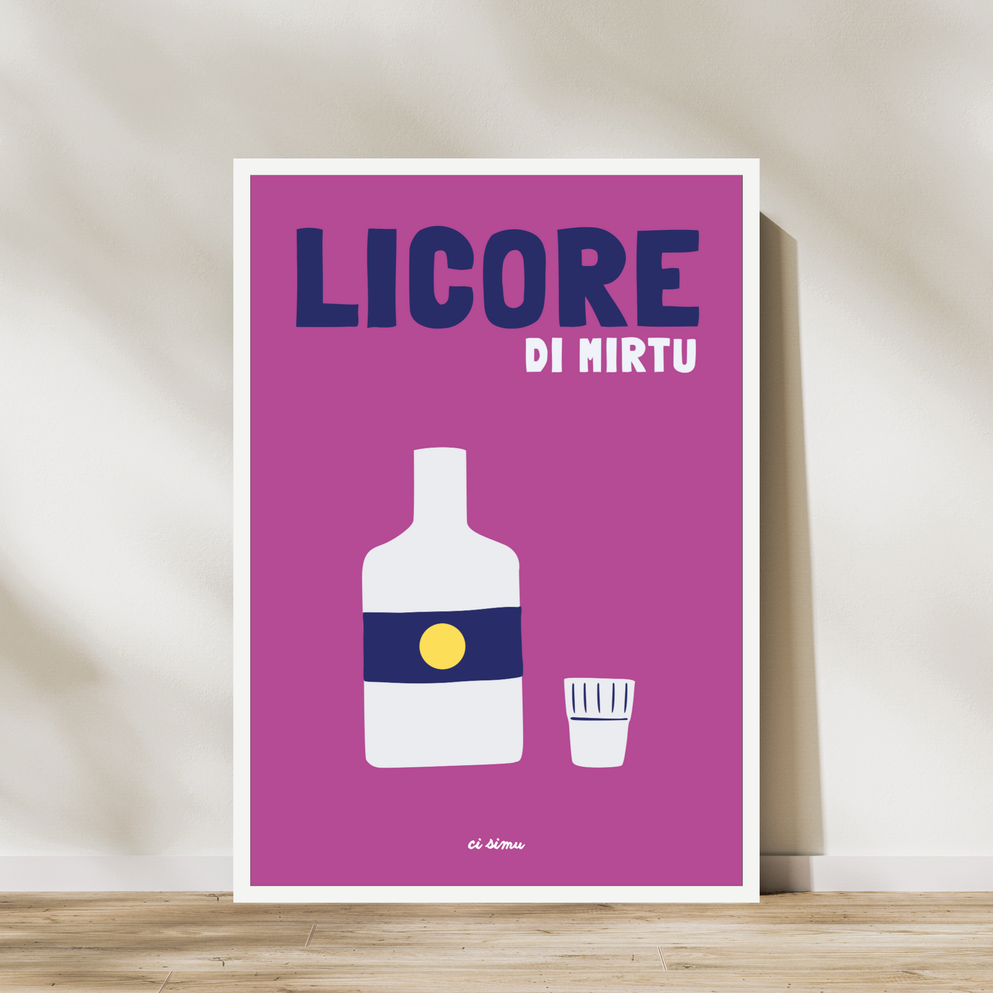 affiche de liqueur de myrte corse