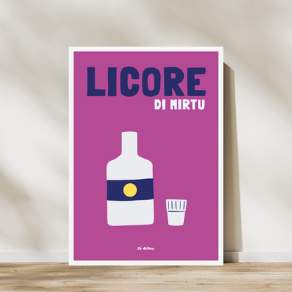 affiche de liqueur de myrte corse