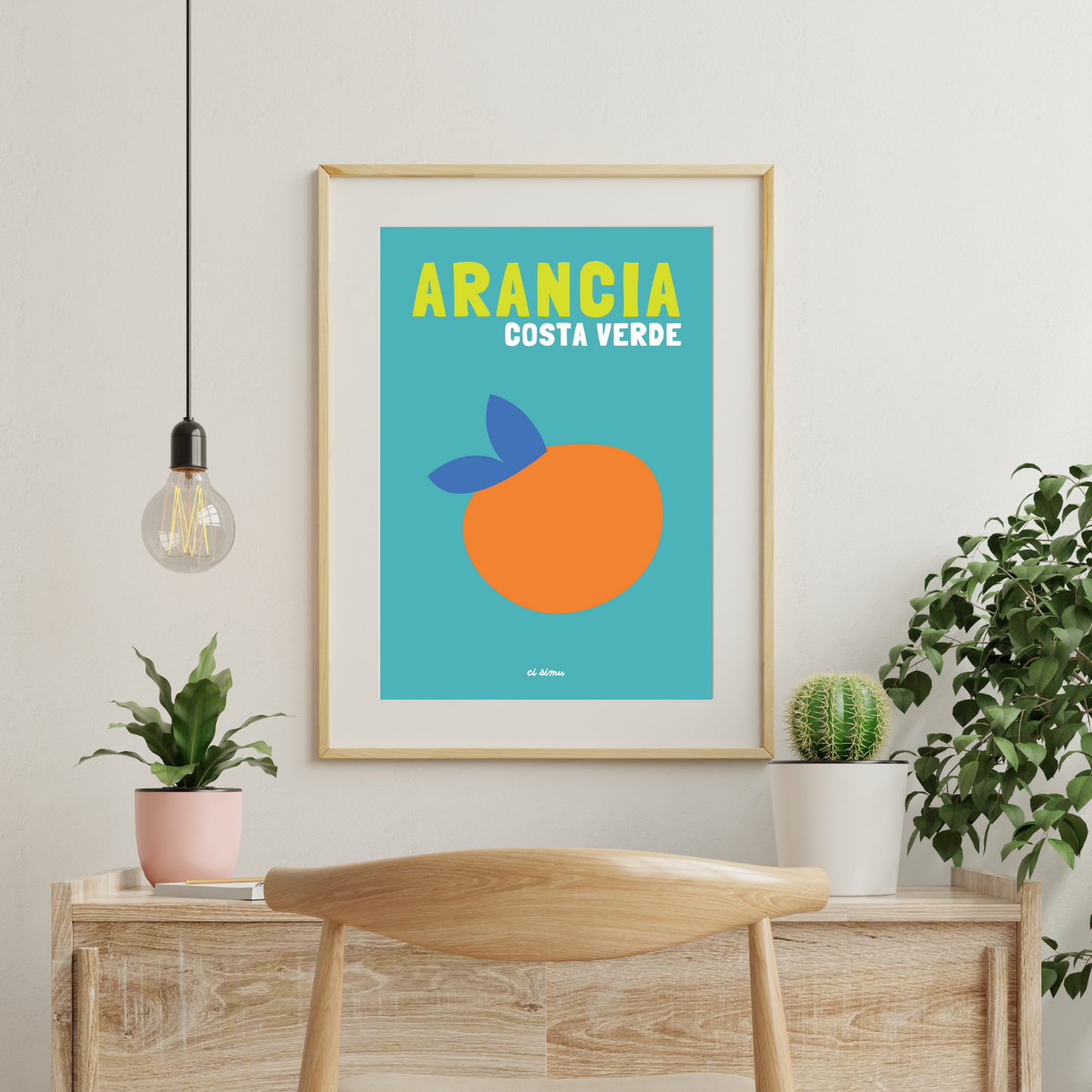 affiche orange corse