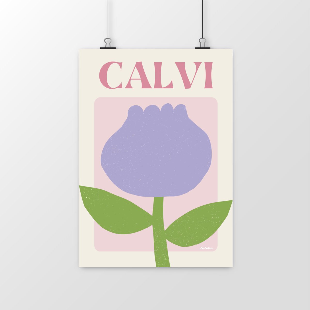 CALVI affiche déco intérieur 