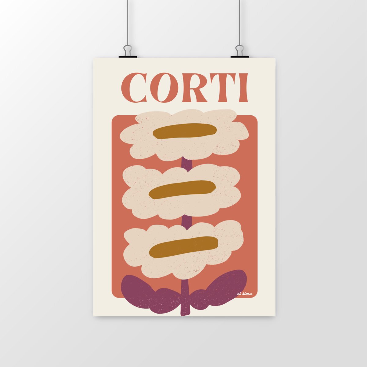 CORTI affiche décoration