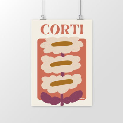 CORTI affiche décoration