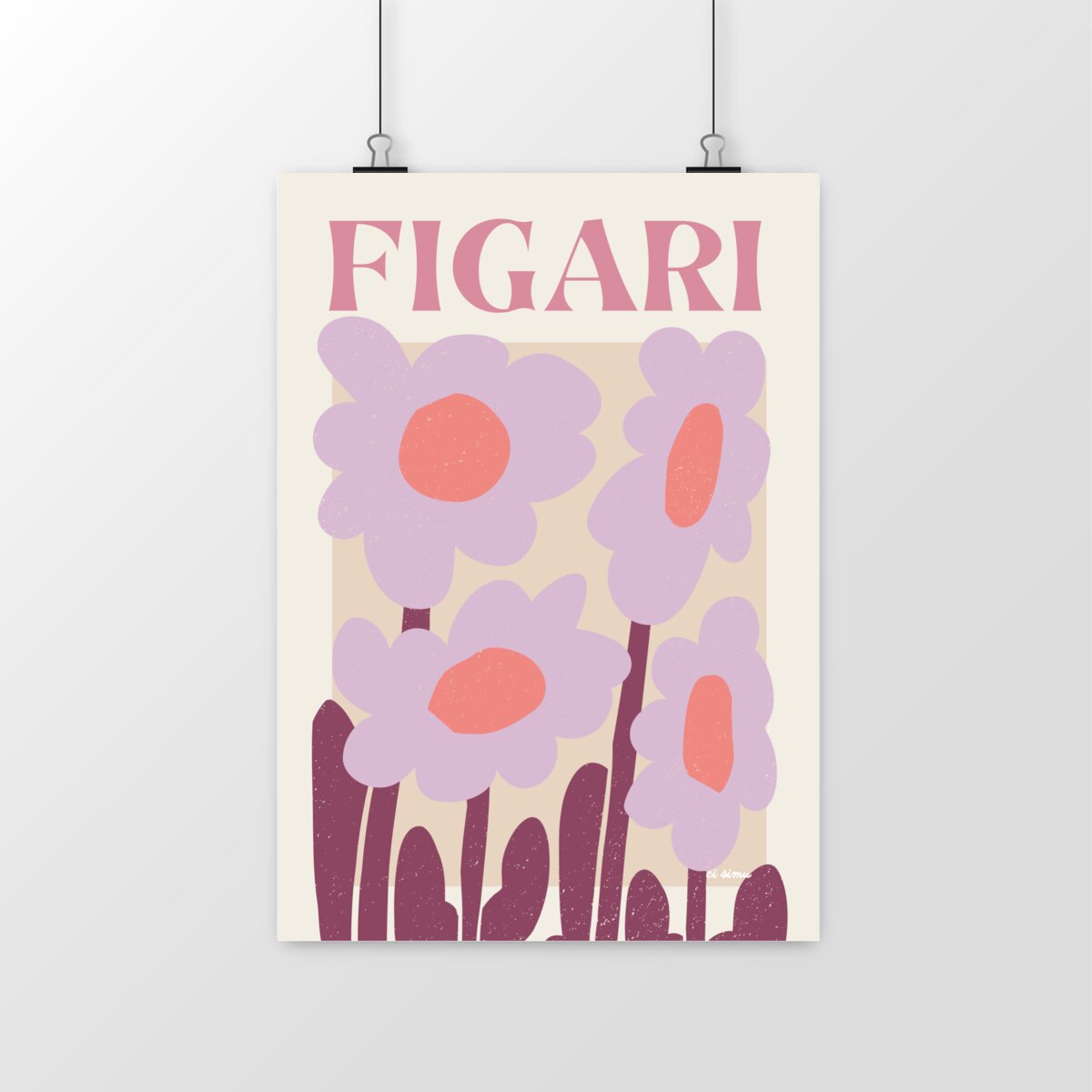 FIGARI affiche déco