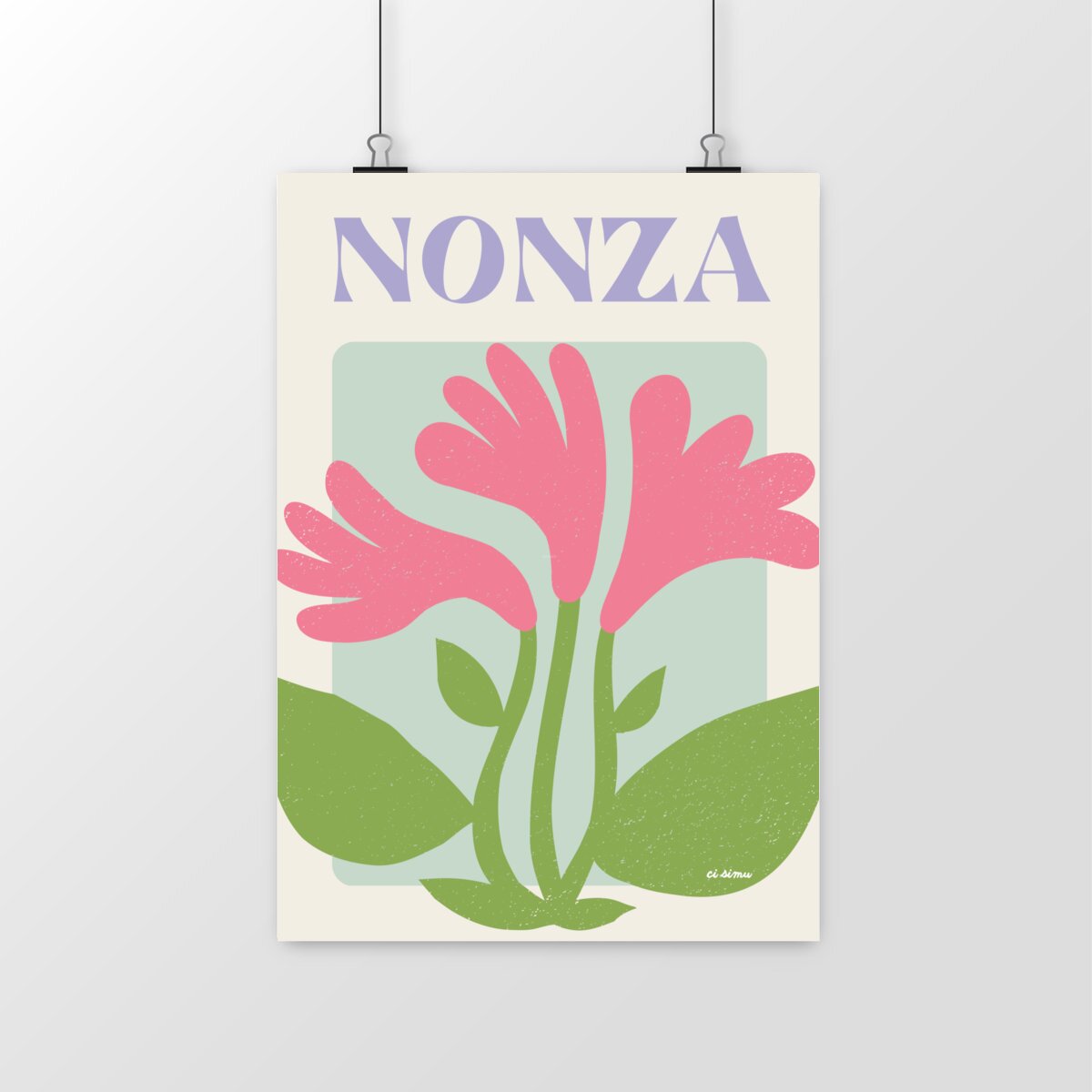 NONZA décoration affiche nustrale corse
