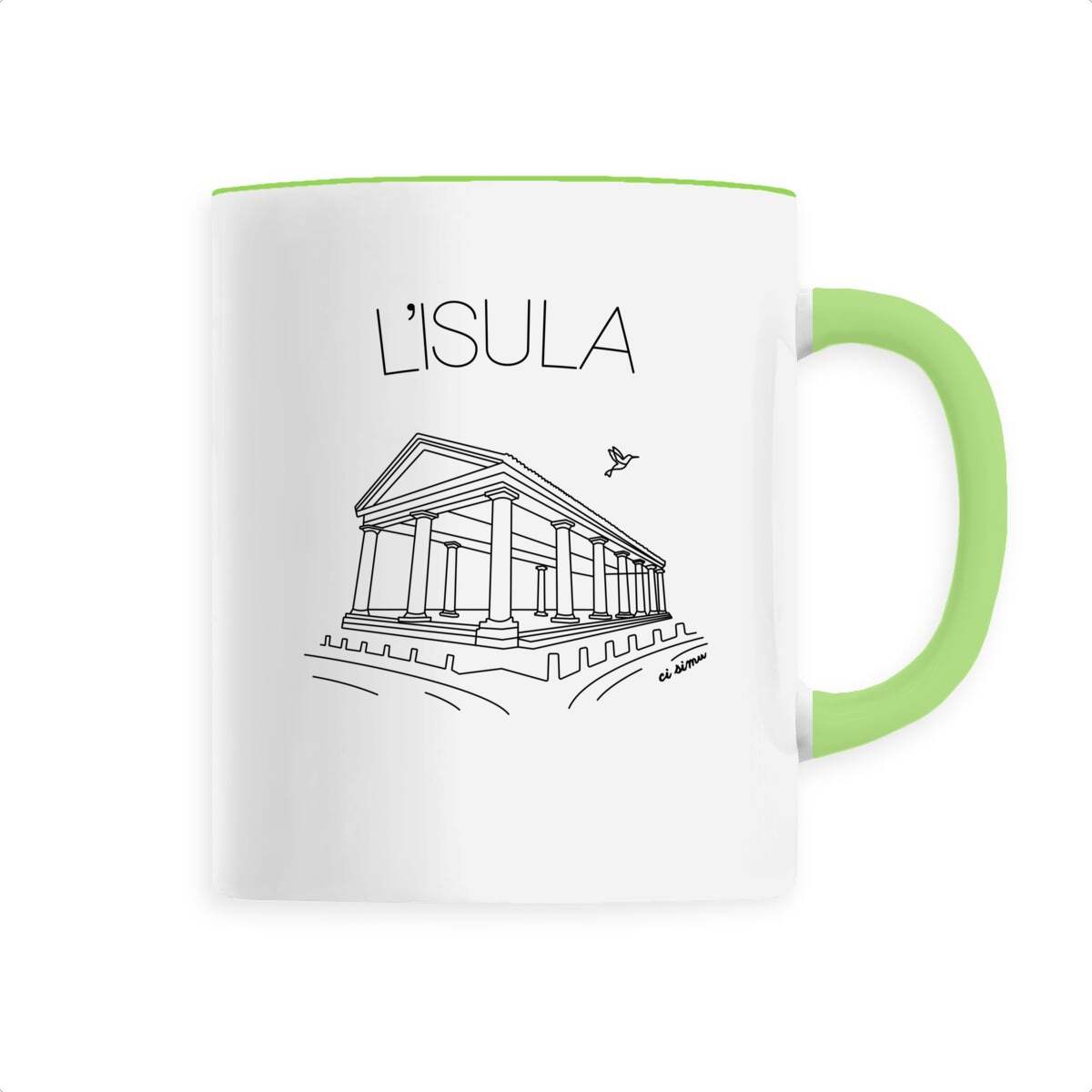 Mug d'Île Rousse cadeau souvenir corsica